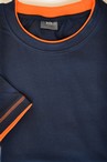 tričko LA POLO, dvoubarevnéM1, tmavě modrá-oranžová