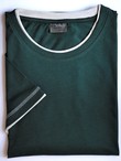 tričko LA POLO dvoubarevné M1 tmavě zelená - šedá